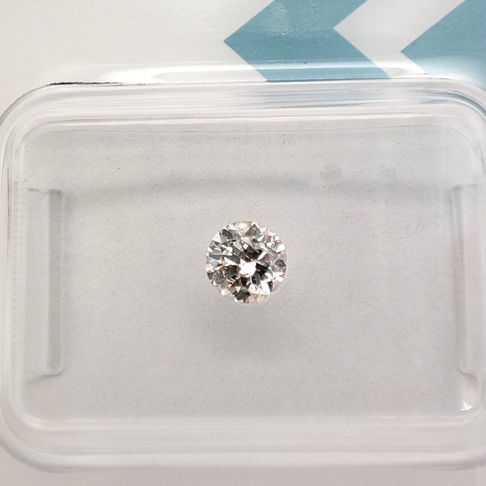 Ingen mindstepris - 1 pcs Diamant  (Naturfarvet)  - 0.31 ct - Rund - Very light Brunlig Grå - SI2 - International Gemological Institute (IGI)