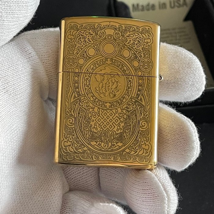 Zippo - TEMPLO DRAGON - Lommelighter - Messing, Stål (rustfrit), messing