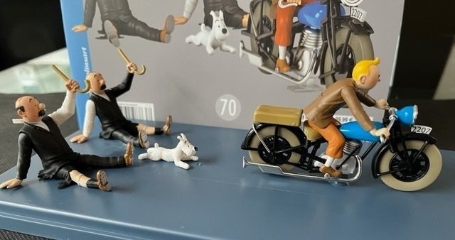 Tintin - Moulinsart 1:24 - 70 - La moto de Tintin - Le sceptre d'Ottokar *** MINT ***