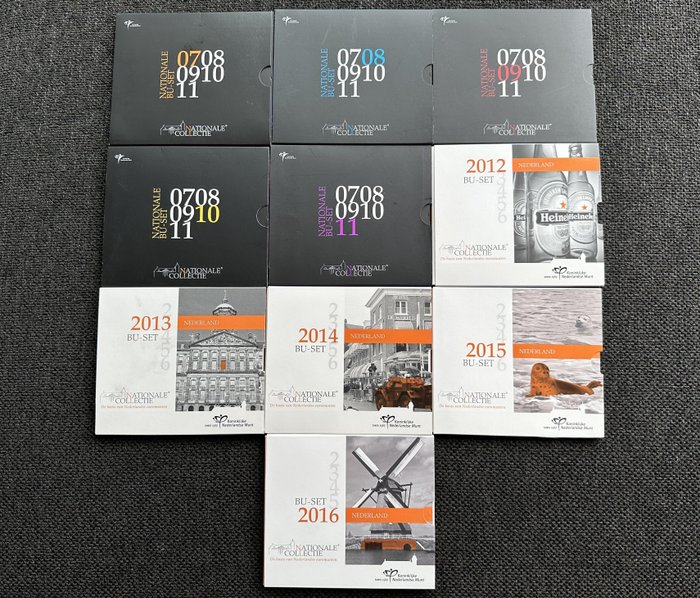 Holland. Year Set (FDC) 2007/2016 "Nationale Collectie" (10 sets)  (Ingen mindstepris)