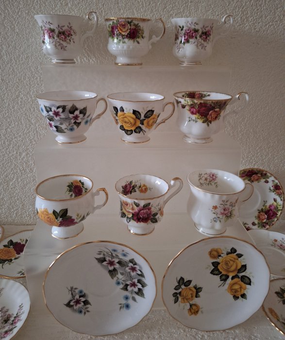 Royal Albert, Royal Vale, Rosina - Kop og underkop (18) - Knogleporcelæn