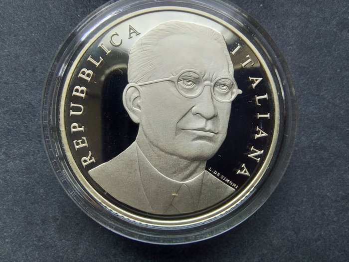 Italien. 10 Euro 2011 "Alcide De Gasperi" Proof  (Ingen mindstepris)