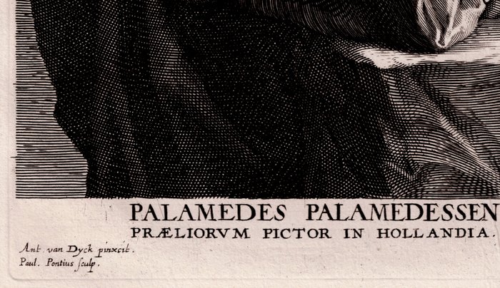 Anthony Van Dijck (1599-1641), after - Palamedes Palamedessen, by Paulus Pontius