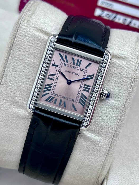 Cartier - Tank Solo Pink Daimond- - 3170 - Kvinder - 2011-nu