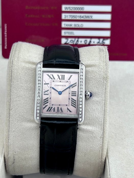 Cartier - Tank Solo Pink Daimond- - 3170 - Kvinder - 2011-nu