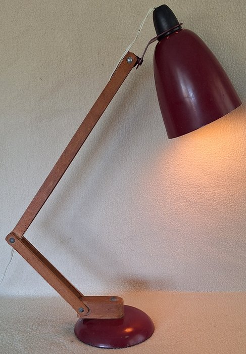 Habitat - Terence Conran - Bordlampe - Maclamp - Jern (støbebearbejdet) træ aluminium