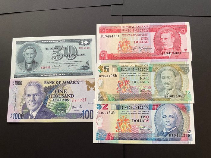 Verden. - 46 banknotes - Various Dates  (Ingen mindstepris)