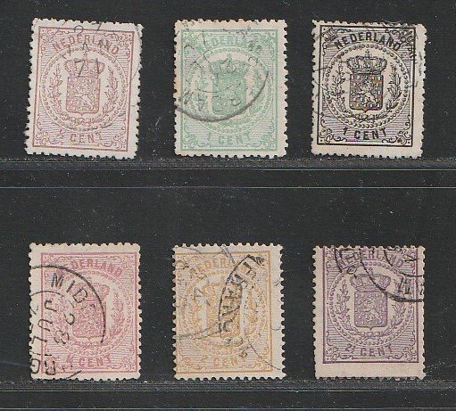 Holland 1869/1871 - våben serie - NVPH 13/18