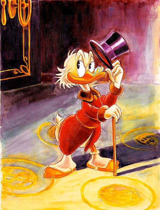 Tony Fernandez - Uncle Scrooge Inspired By Carl Barks - Hand Signed