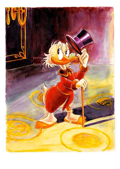 Tony Fernandez - Uncle Scrooge Inspired By Carl Barks - Hand Signed