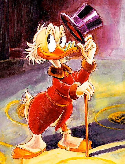 Tony Fernandez - Uncle Scrooge Inspired By Carl Barks - Hand Signed