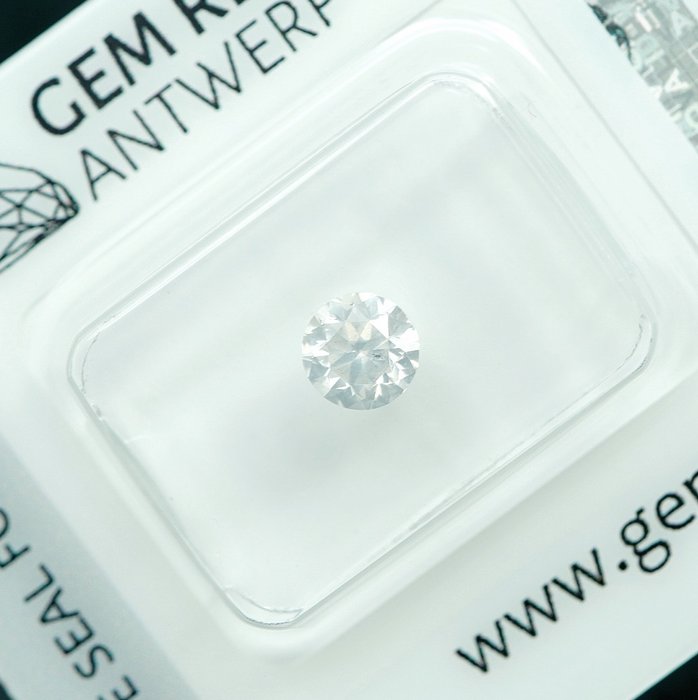 1 pcs Diamant  (Natur)  - 0.61 ct - H - I1 - Gem Report Antwerp (GRA)