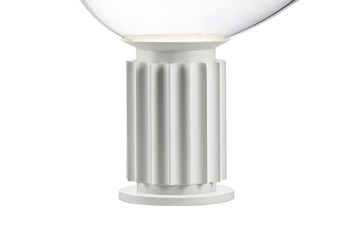 Flos - Achille and Pier Giacomo Castiglioni (1962) - Lampe - Taccia Small mat hvid - Aluminium, Glas