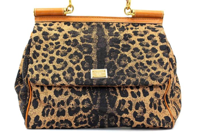 Dolce  Gabbana - Miss Sicily tela animalier - Håndtaske