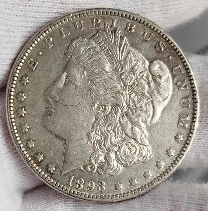 Förenta staterna. Morgan Dollar 1893 KEY DATE!