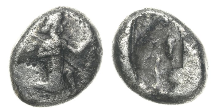 Achaemenidiske Rige. Time of Darios I to Xerxes II (485-420 BC). Siglos / Carradice Type IIIb (early)  (Ingen mindstepris)