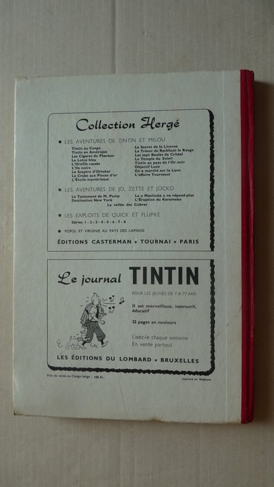 Tintin (magazine) - Recueil N°36 + supplément "Que pensent vos enfants ?" - 1 Album - Første udgave - 1957