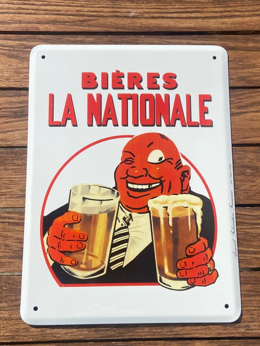 Bières La Nationale / Arémail - Plakette - Emalje