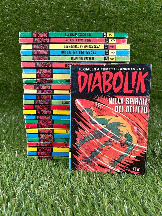 Diabolik Anno XV - nn 1/26 cpl - annata completa - 26 Comic - Første udgave - 1976