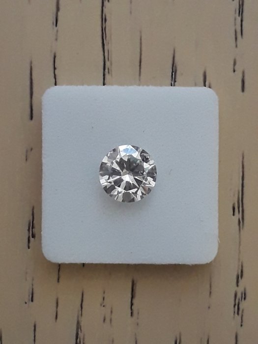 Ingen mindstepris - 1 pcs Diamant  (Natur)  - 1.00 ct - Rund - G - SI1 - Gemewizard Gemological Laboratory (GWLab)