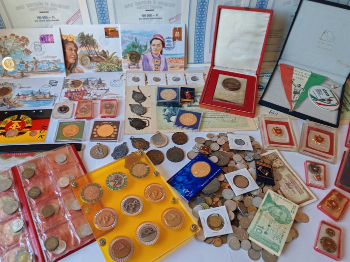 Verden. Collection of Coins/Sets/Banknotes/Letters/Millitary pieces/Pin badges/Etc. More Than 1000 pieces  (Ingen mindstepris)