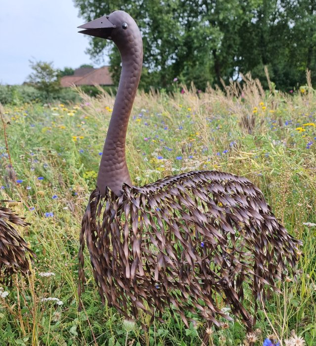 Statuette - Koppel struisvogels - Jern