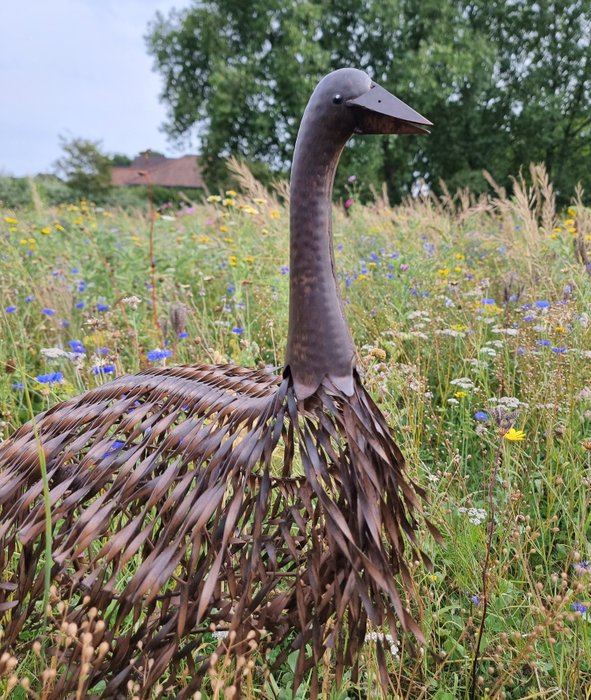 Statuette - Koppel struisvogels - Jern