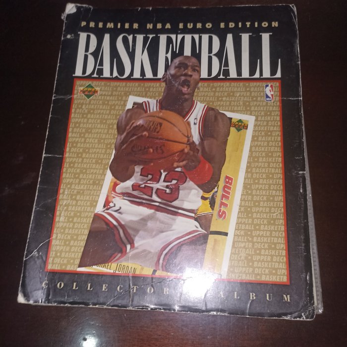 1992/93 Upper Deck NBA Basketball Premiere Euro Edition - 1 Complete Album - Næsten så god som ny (NM)