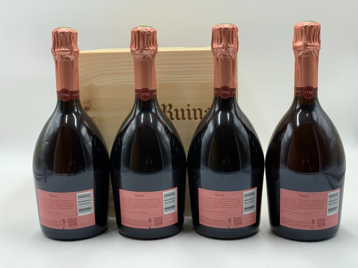 Ruinart, Caisse Cave - Champagne Rosé - 4 Flasker (0,75 L)