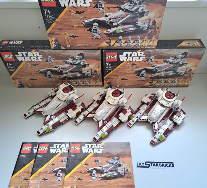 Lego - Star Wars - 75342 - 3x Republic Fighter Tank - 2000-2010