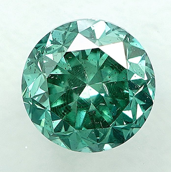 Ingen mindstepris - 1 pcs Diamant  (Farvebehandlet)  - 0.52 ct - I1 - International Gemological Institute (IGI)