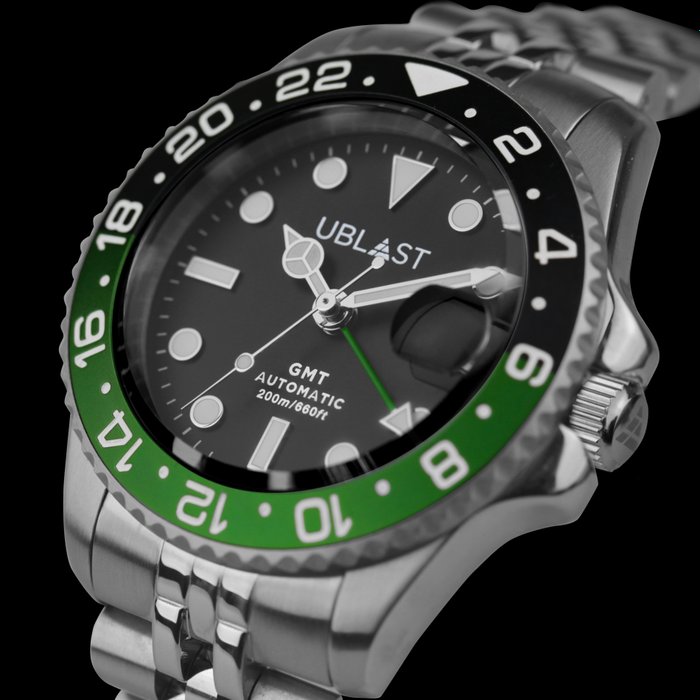 Ublast - Automatic GMT - Diver 200M - Jubilee Strap - UBDGMJ40BGN - Mænd - Ny