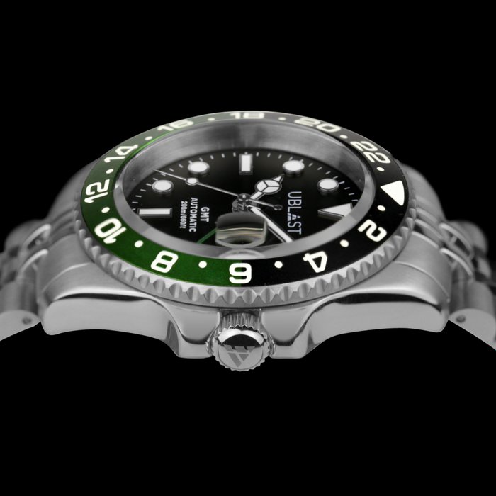 Ublast - Automatic GMT - Diver 200M - Jubilee Strap - UBDGMJ40BGN - Mænd - Ny