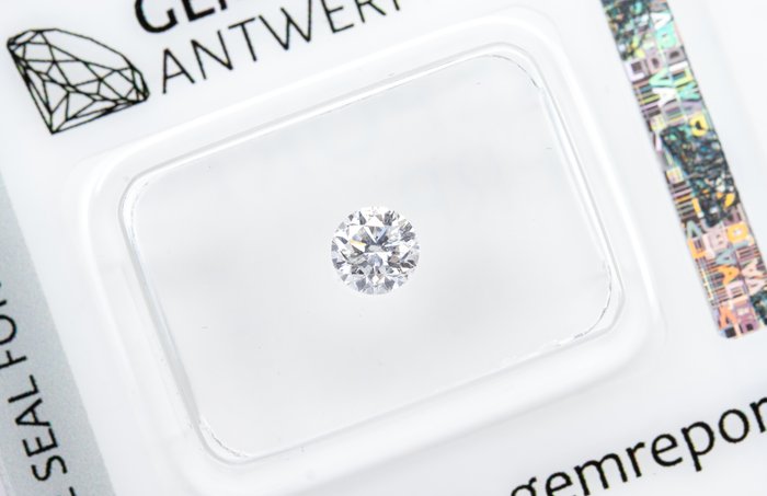 Ingen mindstepris - 1 pcs Diamant  (Natur)  - 0.40 ct - Rund - E - SI2 - Gem Report Antwerp (GRA)