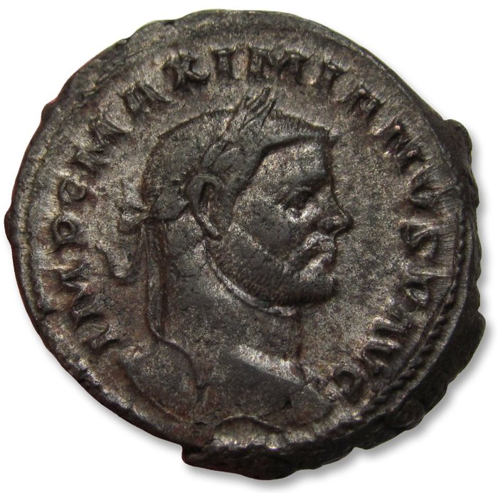 Romarriket Maximian (AD 286-305) Follis Treveri (Trier) circca 295 AD - mintmark TR - B in left field - large 30mm coin