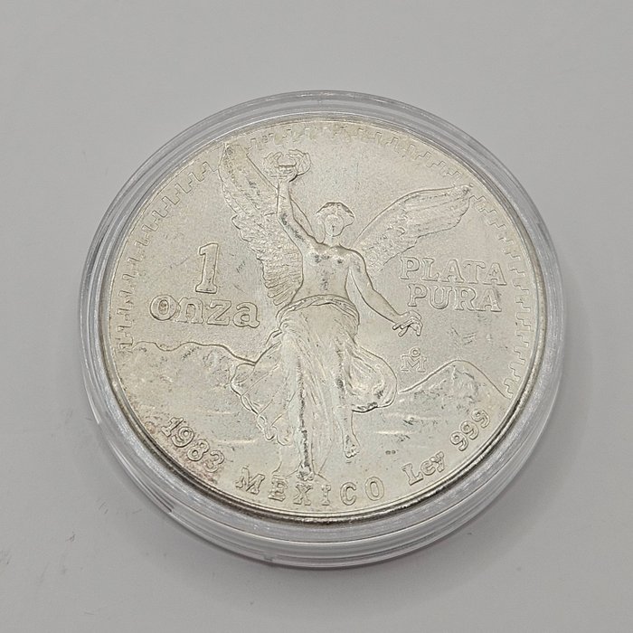 Mexico. 1 Onza 1983 Libertad, 1 Oz (.999)  (Ingen mindstepris)