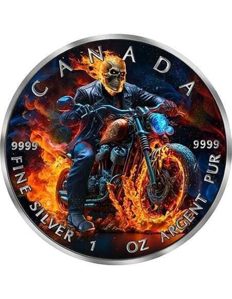 Canada 5 Dollars 2023 Burning Rider Dark Riders 1 Oz (999)