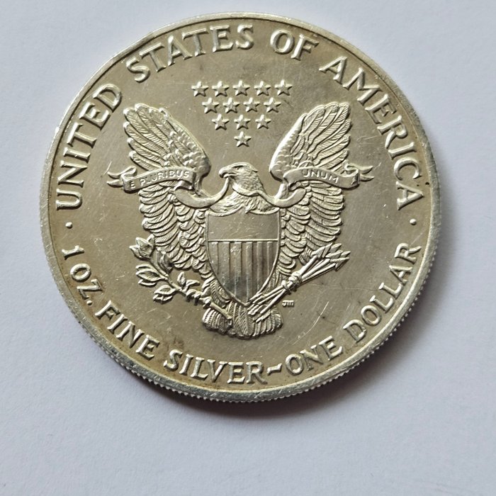 Förenta staterna. 1 Dollar 1991 American eagle, 1 Oz (.999)  (Ingen mindstepris)