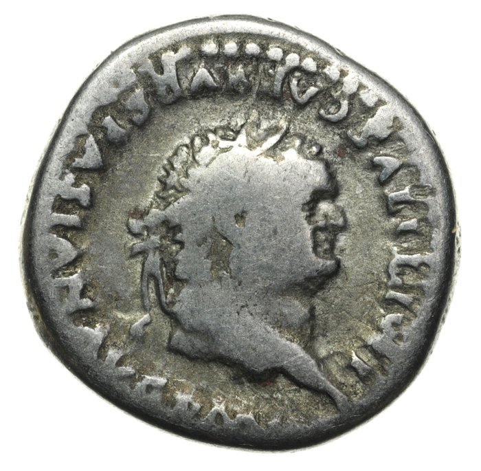 Romarriket. Titus (AD 79-81). Denarius (Thunderbolt on table). Rome mint 80 AD. / RIC 23b  (Ingen mindstepris)