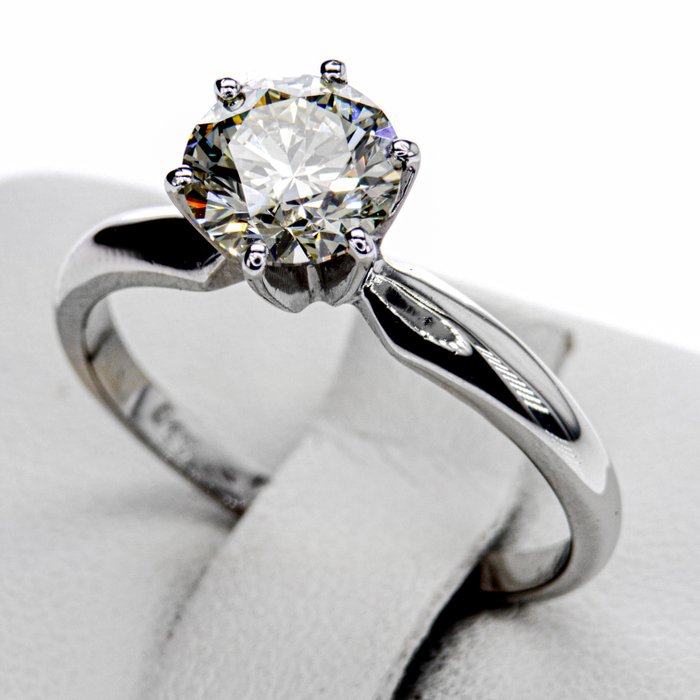 Ingen mindstepris - Forlovelsesring - 14 karat Hvidguld -  115ct tw Diamant (Natur)