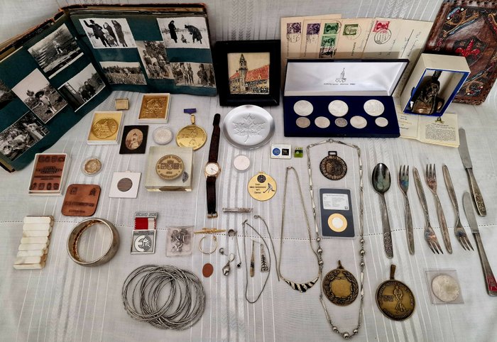 Europa. Big LOT for collectors, 1880s - 1990s incl. Silvercoins  Medals  (Ingen mindstepris)