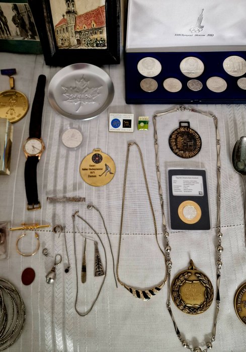 Europa. Big LOT for collectors, 1880s - 1990s incl. Silvercoins  Medals  (Ingen mindstepris)