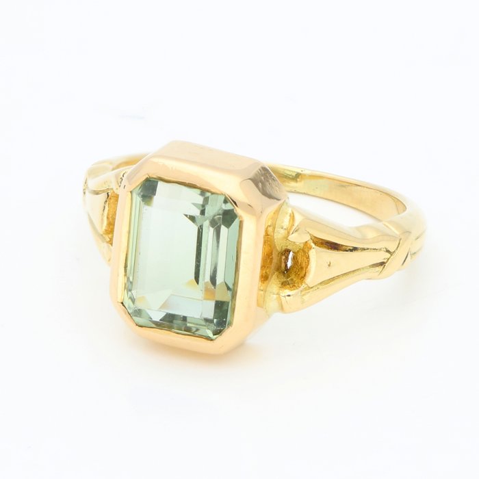 Ring - 18 kraat Gulguld -  1.91ct. tw. Kvarts