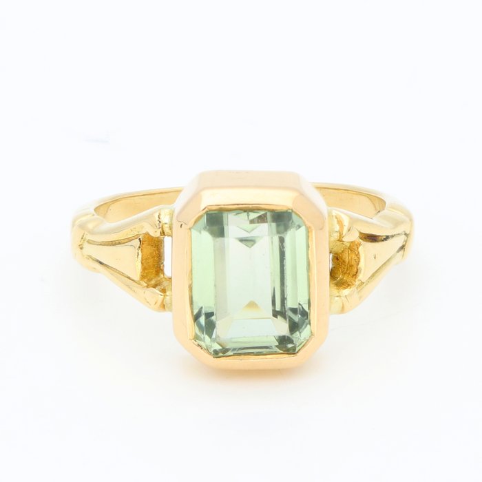 Ring - 18 kraat Gulguld -  1.91ct. tw. Kvarts