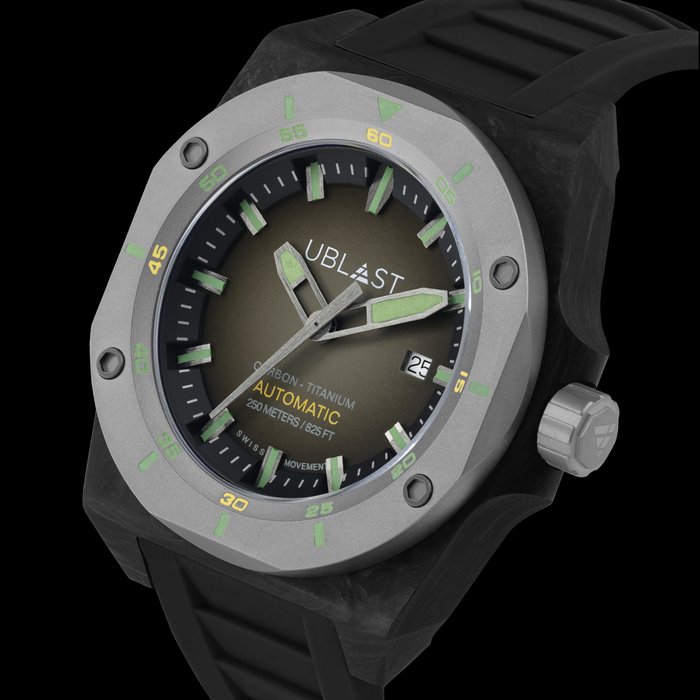 Ublast - Fusion Carbon  Titanium - Luminous Dial - UBFSN47GR - Automatic - Mænd - Ny