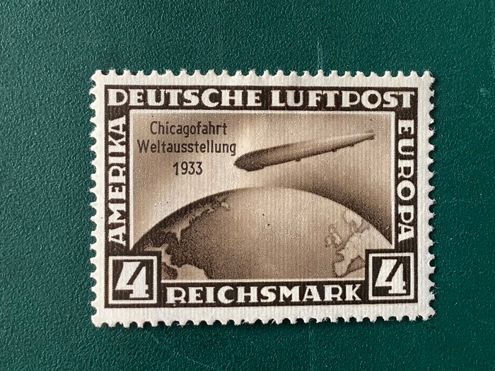 Tyske Kejserrige 1933 - 4 Mark Chicagofarth (x) - Michel 498