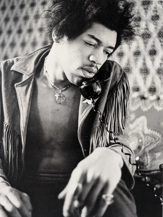 Eric Hayes - Jimi Hendrix, London Flat 1969. Fine Art Print #51/75