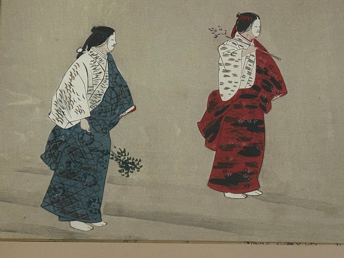 Original woodblock print - From the series 'Nōga taikan' - ca 1925 - Tsukioka Kōgyo 月岡耕漁 (1869-1927) - Japan