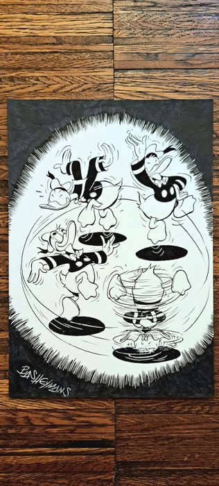 Bas Heymans - original drawing "Donald Duck Dance"