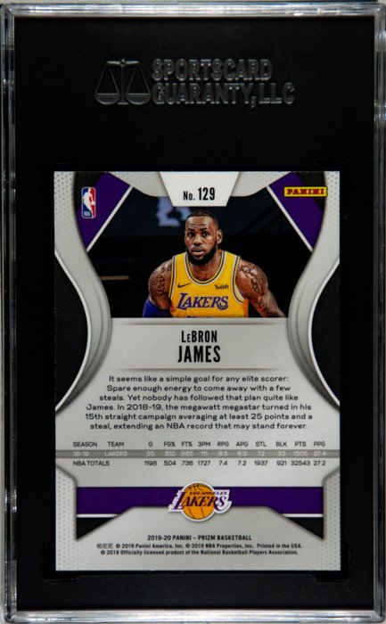 2019 Panini Prizm LeBron James #129 SGC 9.5 - 1 Graded card